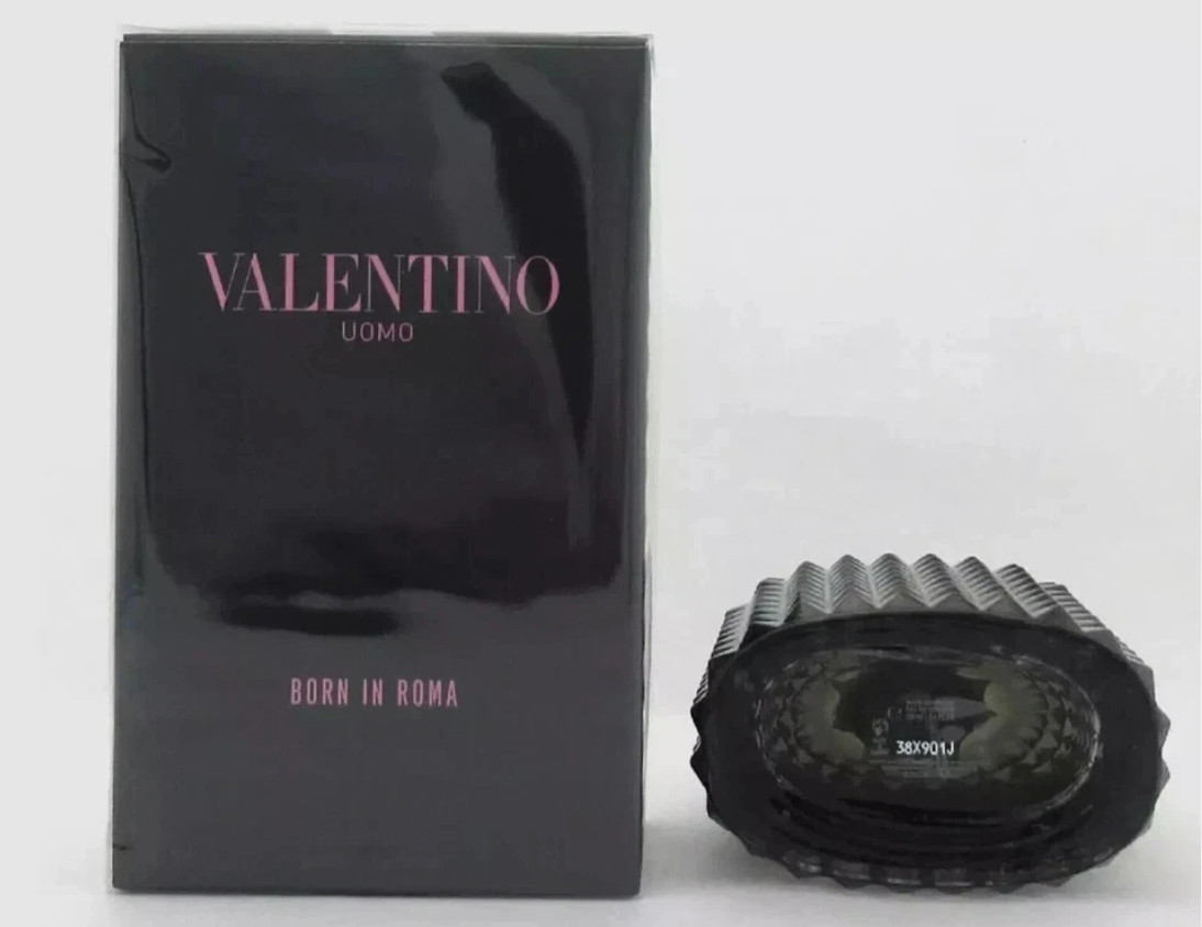 Uomo Born In Roma by Valentino 100ml 3.4 fl oz EDT Cologne Spray New In Box