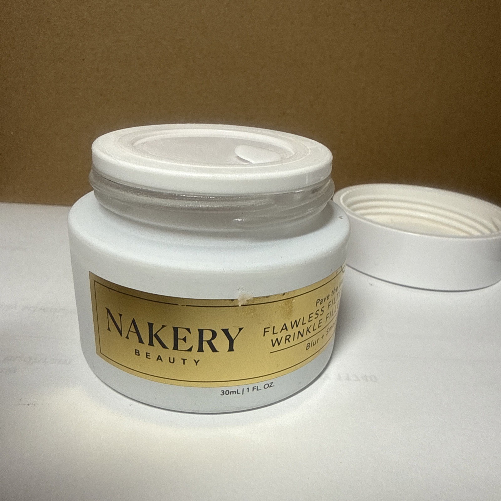 NAKERY BEAUTY Pave The Way FLAWLESS FILTER WRINKLE FILLER, 1 FL OZ NO RETAIL BOX