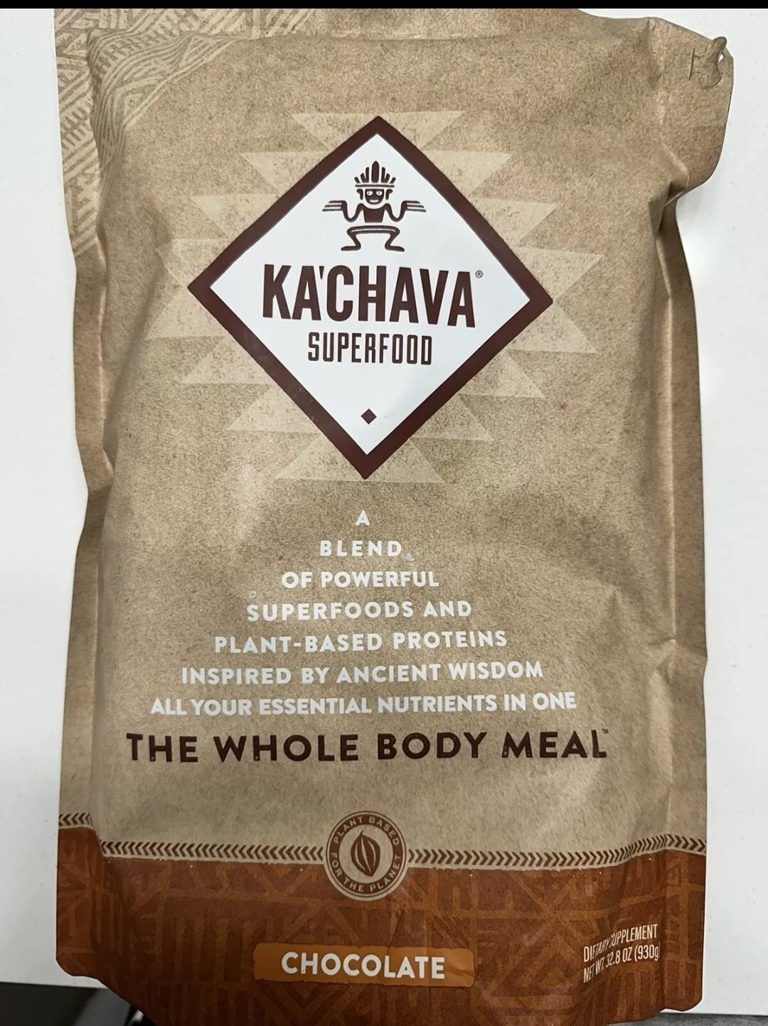 Ka’Chava Chocolate Vegan Protein Shake full meal replacement 32.8 oz exp07/26