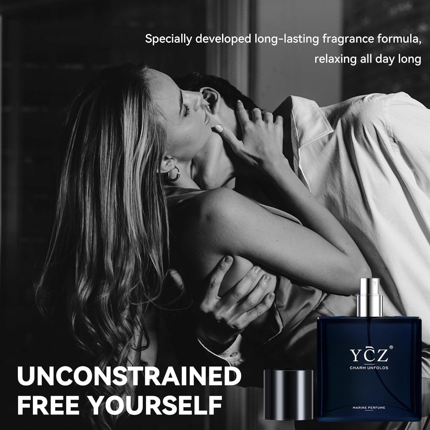 Ycz Charm Unfolds Marine Perfume for Men Long Lasting Fragrance 1.7oz(50ml)