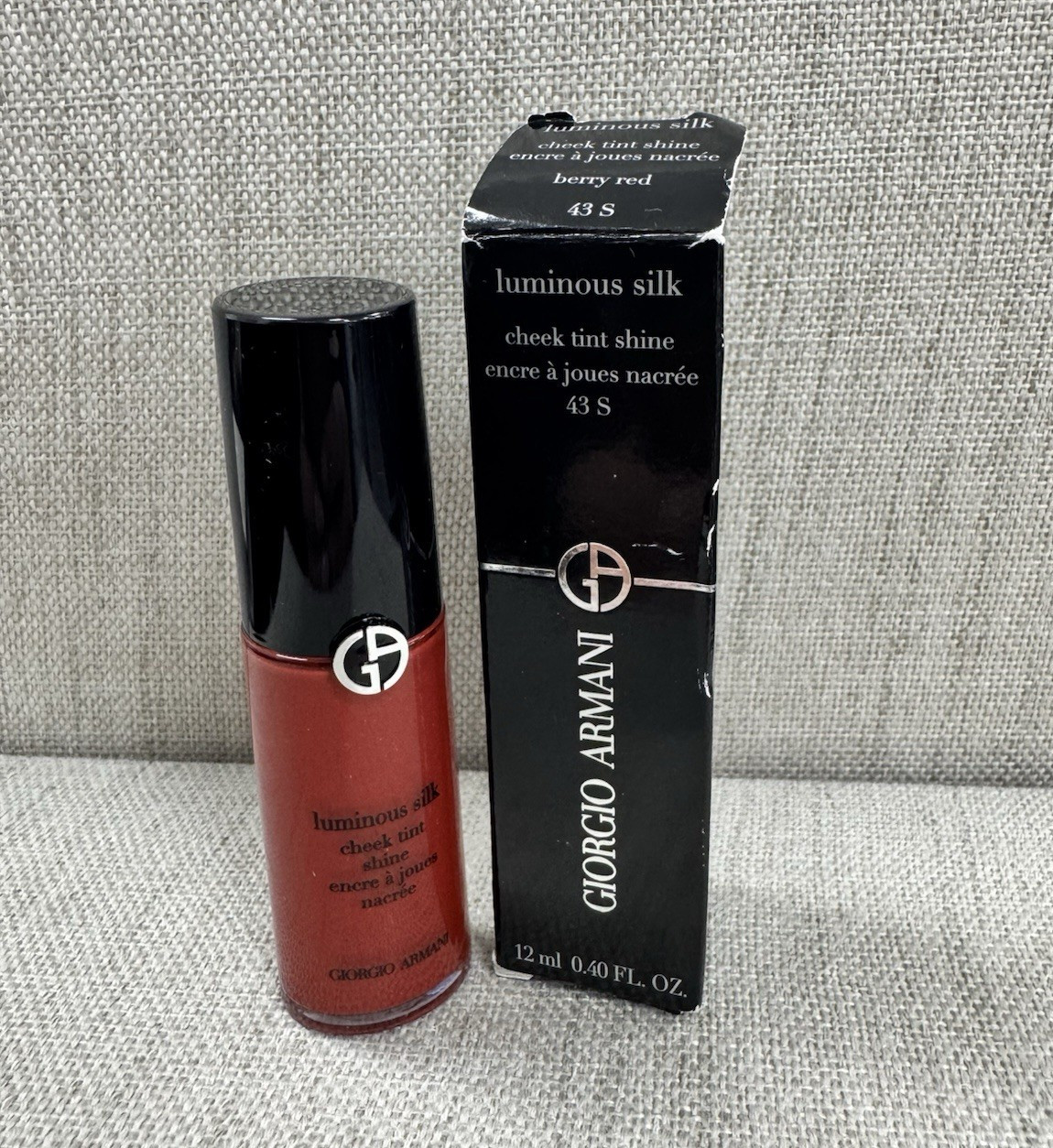 Giorgio Armani Luminous Silk Cheek Tint Shine 43 S Berry Red 0.40 fl oz