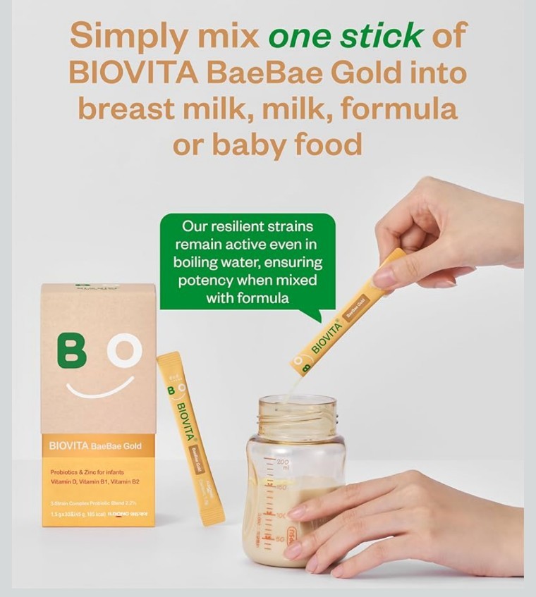 Lactobacillus Baby Probiotics Powder 30 Powder Sticks – 30 Days Healthy BIOVITA