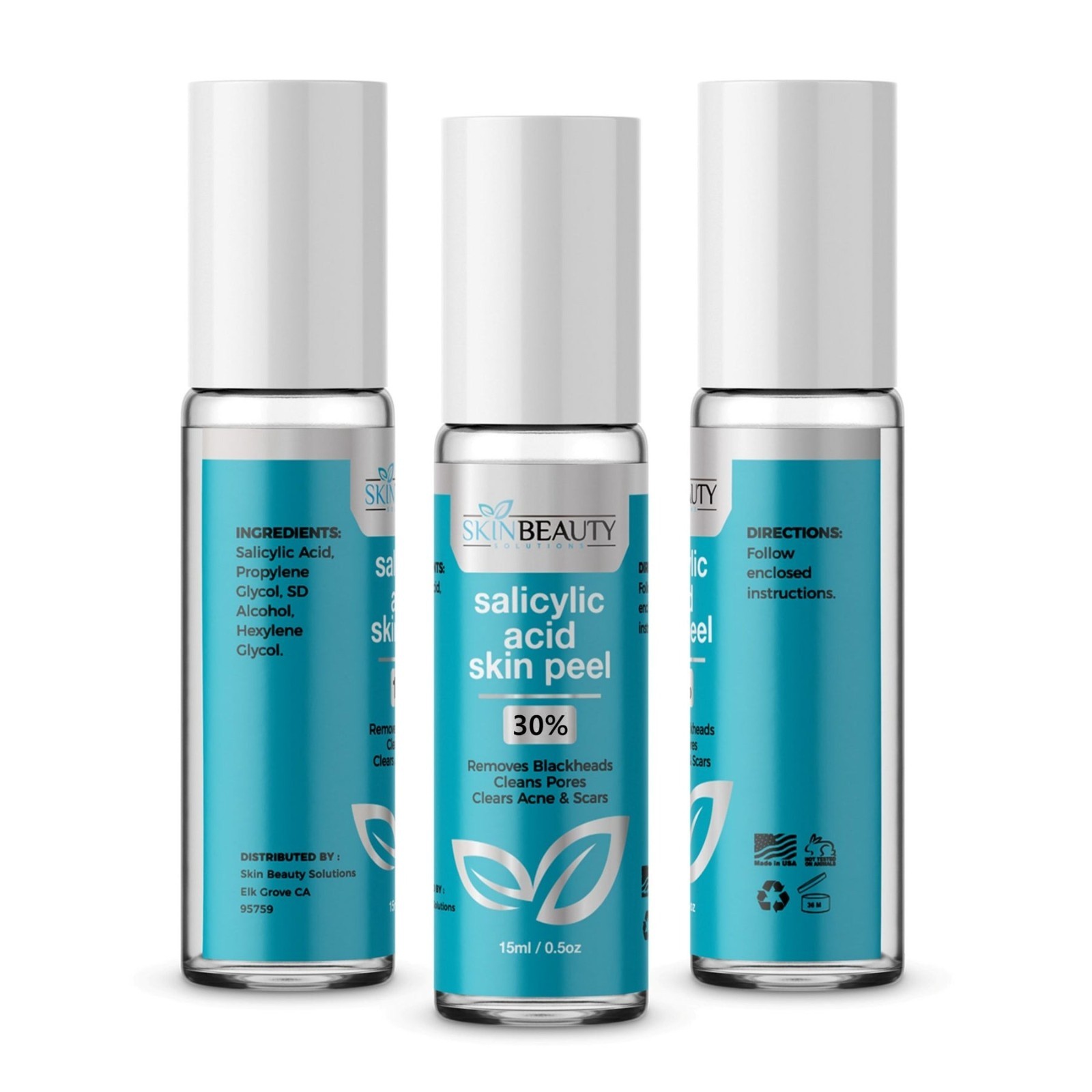 Salicylic Acid Skin Peel 10% 20% 30% Exfoliating Face Care Solution