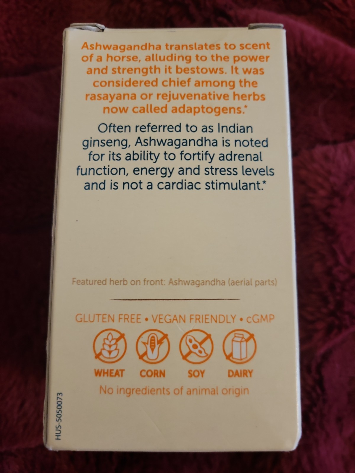 Himalaya Ashwagandha 60 Caplets Dairy Free Gluten Free EXP 04/28