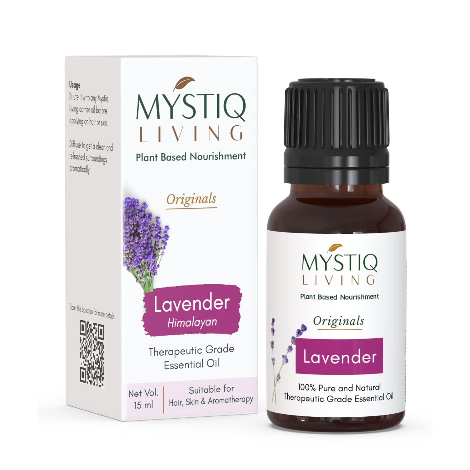 Mystiq Living Lavender Essential Oil 15ml