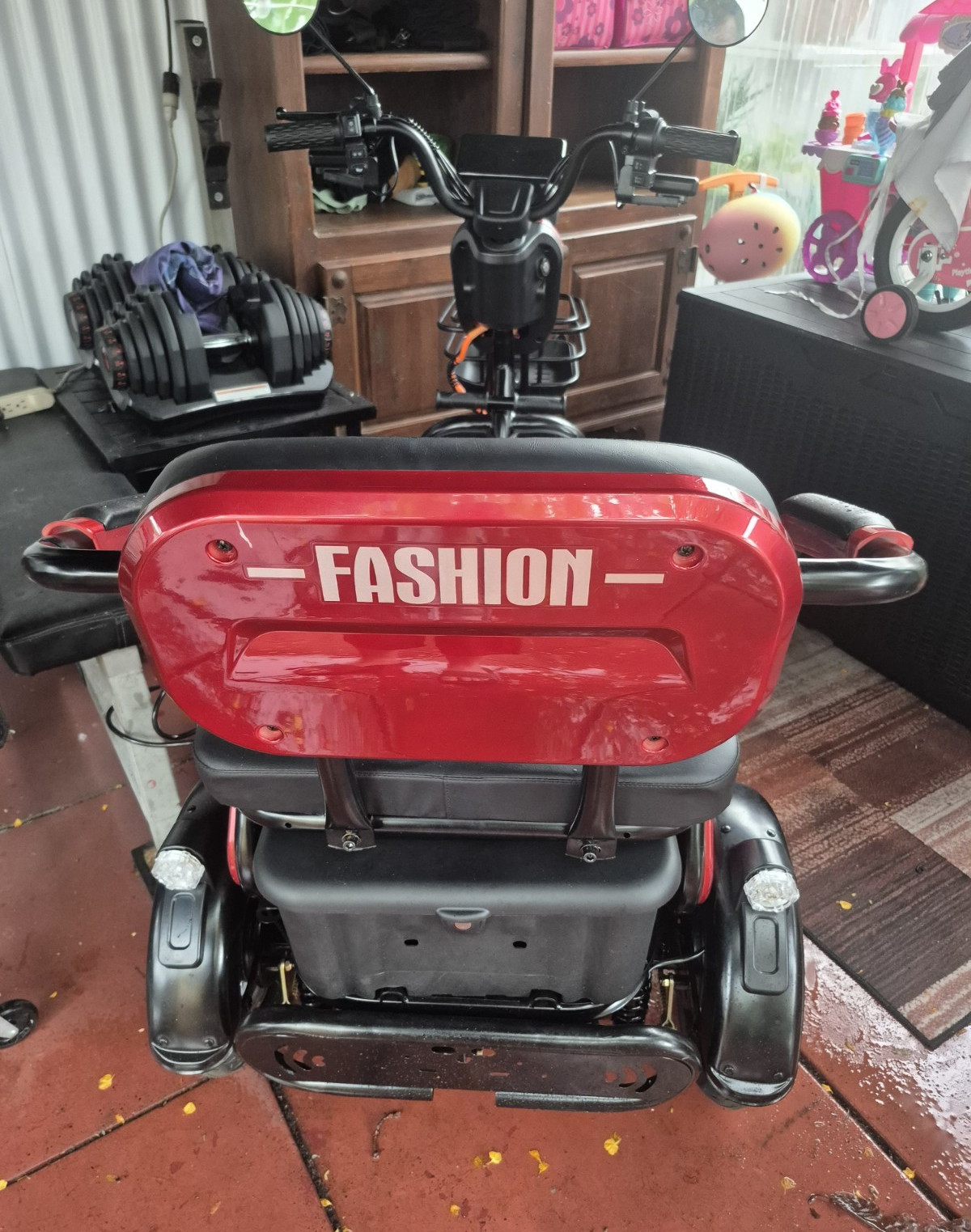 5-hour ENERGY Red/Black 3-Wheel Electric Mobility Scooter w/ Storage, Open Box
