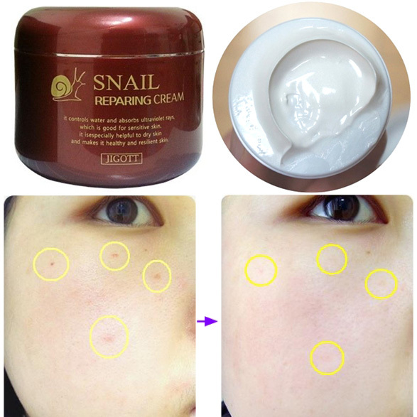 MIZON All In One Snail Repair Cream JIGOTT Snail Reparing Cream Anti-Aging Cream