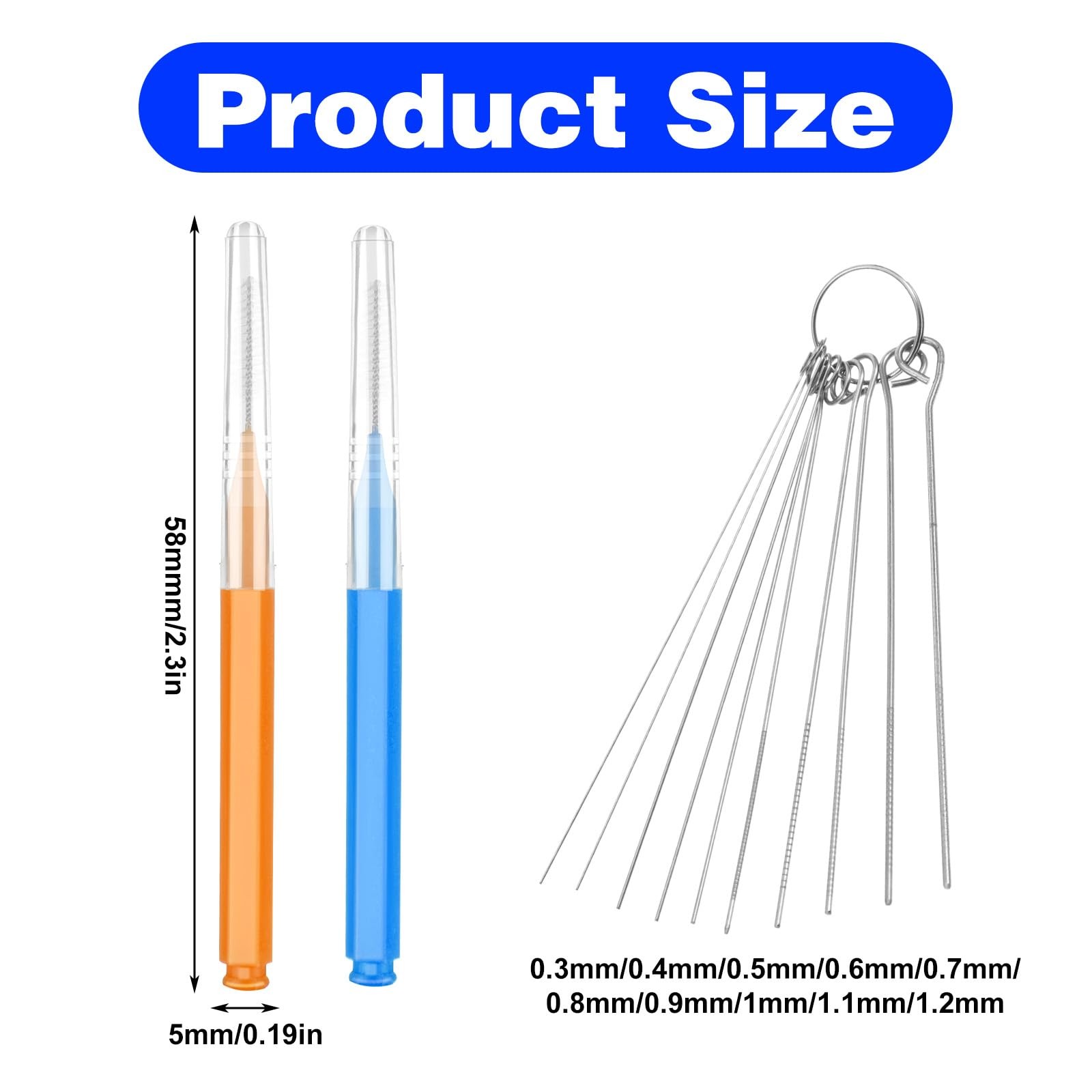 30 PCS Shower Head Cleaner Picks, Multiple Size Hole Cleaning Brush for Showe…