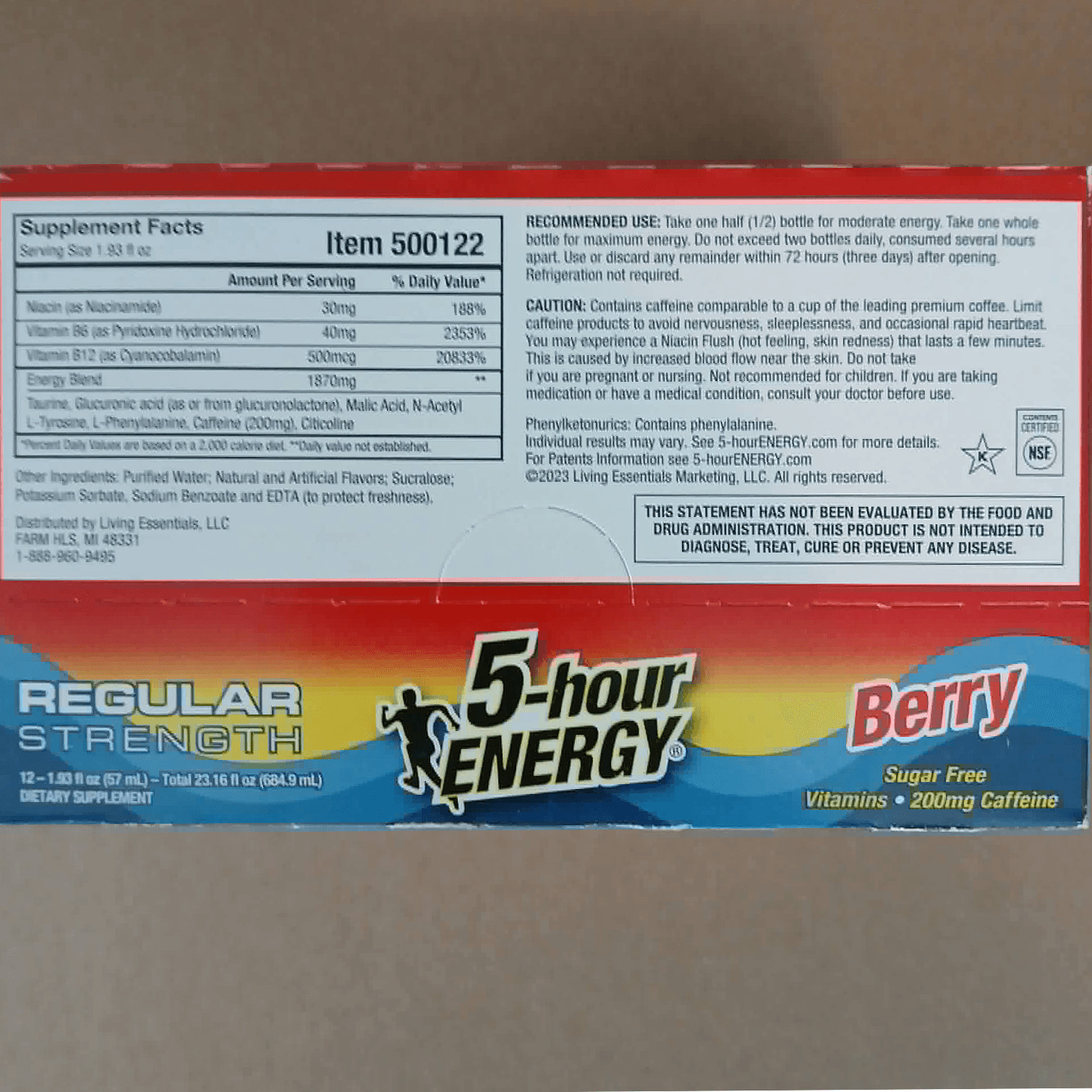 5 Hour Energy Berry Flavor 99 Bottles , Exp: 12/27 and 1/28 (mixed)