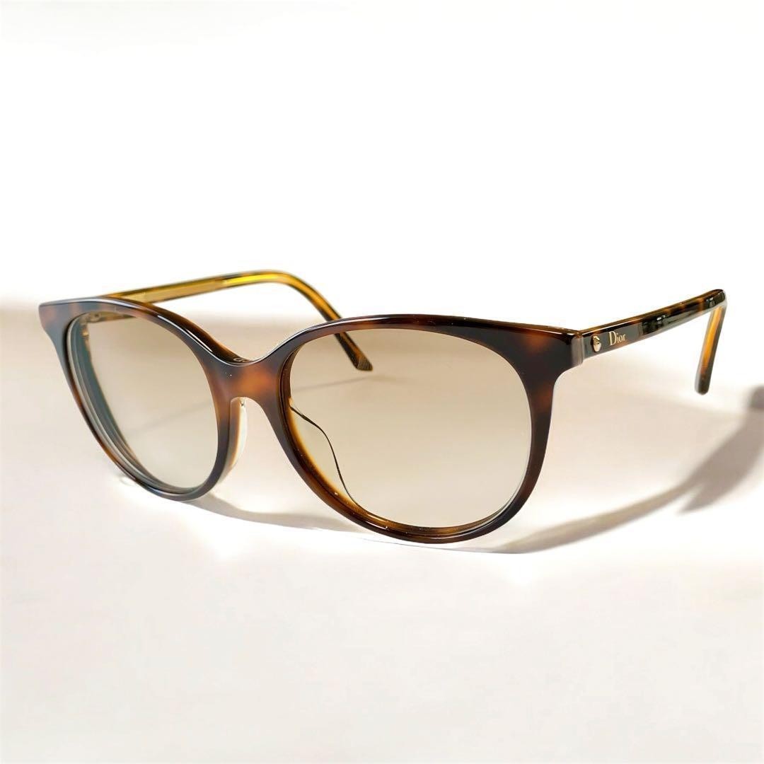 Dior Montaigne 16F NA3 Havana Eyeglasses Frame Unisex Square Glasses Authentic