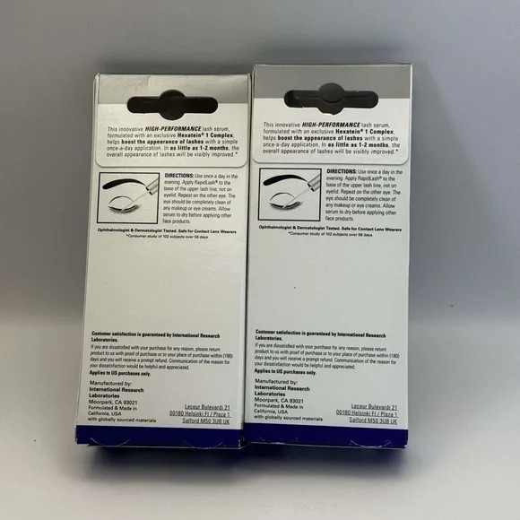 2x Rapid/Lash Eyelash & Eyebrow Enhancing Serum Enhancer Growth Conditioner 3ml!