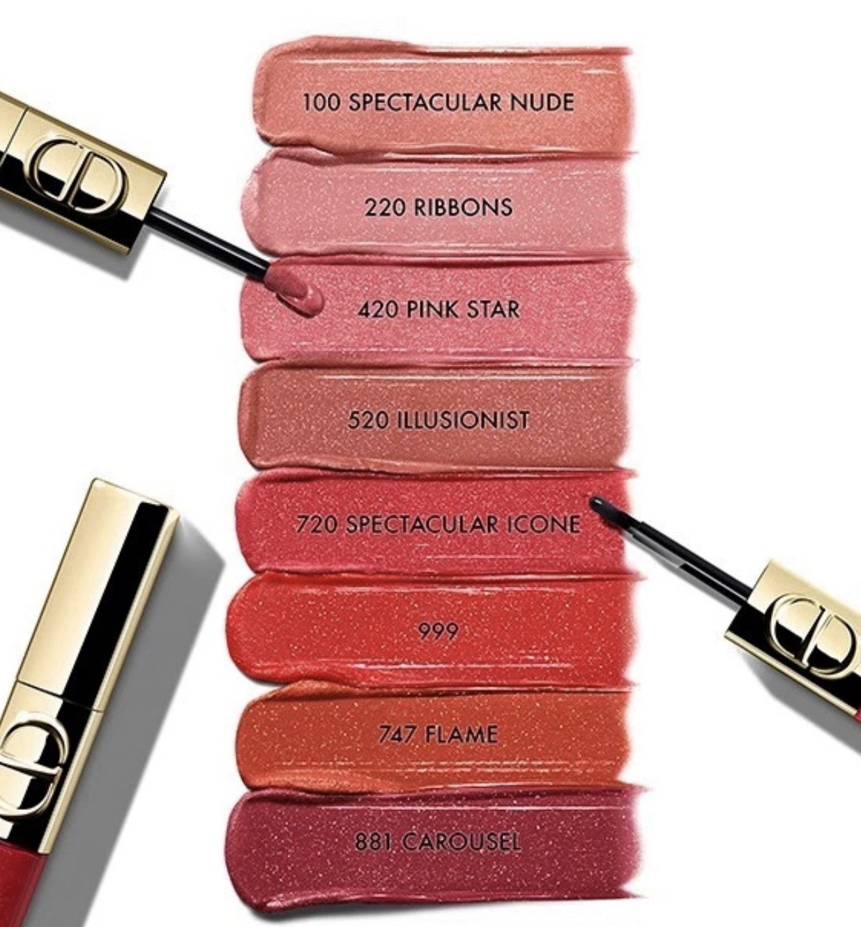 DIOR Rouge Dior Sequin Liquid Duo #220 Ribbons Holiday 2025 Limited Edition