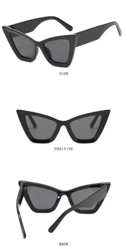 New Large Frame Triangle Cat-eye Sunglasses Europe And The United States Fashion