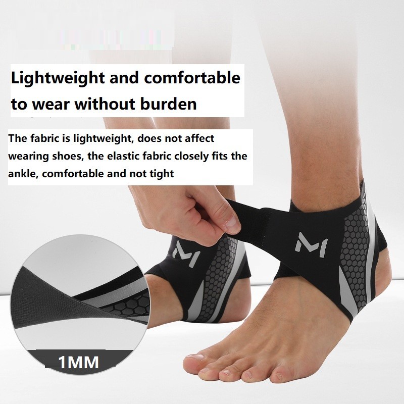 2 Pcs Adjustable Ankle Brace Compression Sleeve Support Fasciitis Pain Relief US