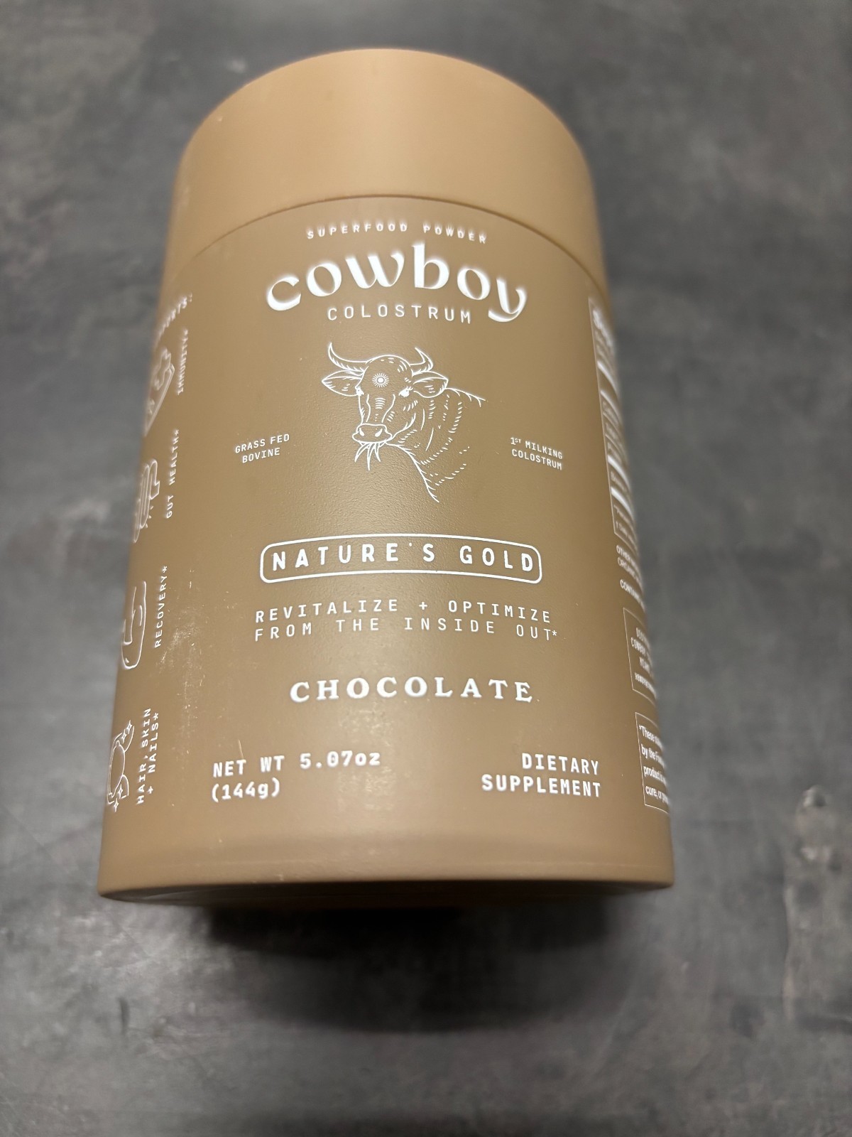Nature’s Gold Cowboy Colostrum – Superfood Powder, 4.2 oz (120g), 3 Flavors