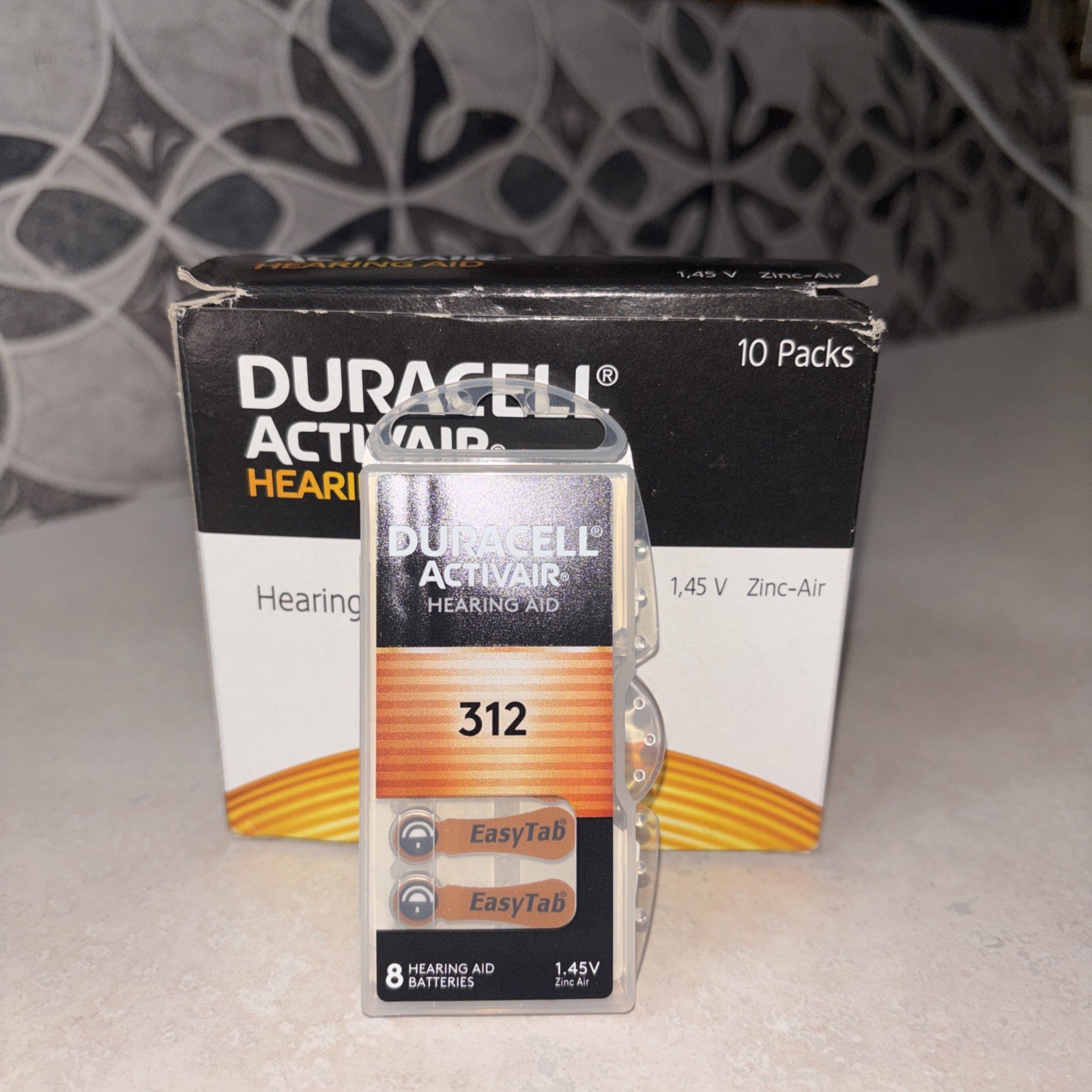 Duracell Activair #312 Zinc-Air Hearing Aid Batteries 10 Pack Exp 11/2029