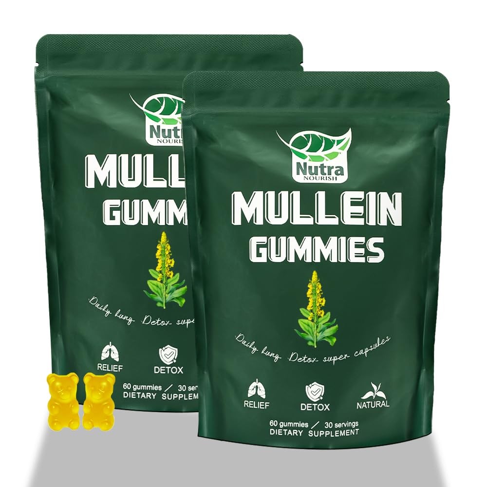 NutraNourish Mullein Gummies, 2000mg Mullein Leaf Extract 501 per Serving, Lu…