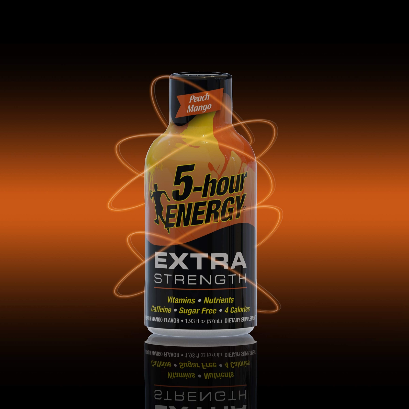 5-hour ENERGY Shot, Extra Strength Peach Mango, 1.93 Ounce, 12 Count