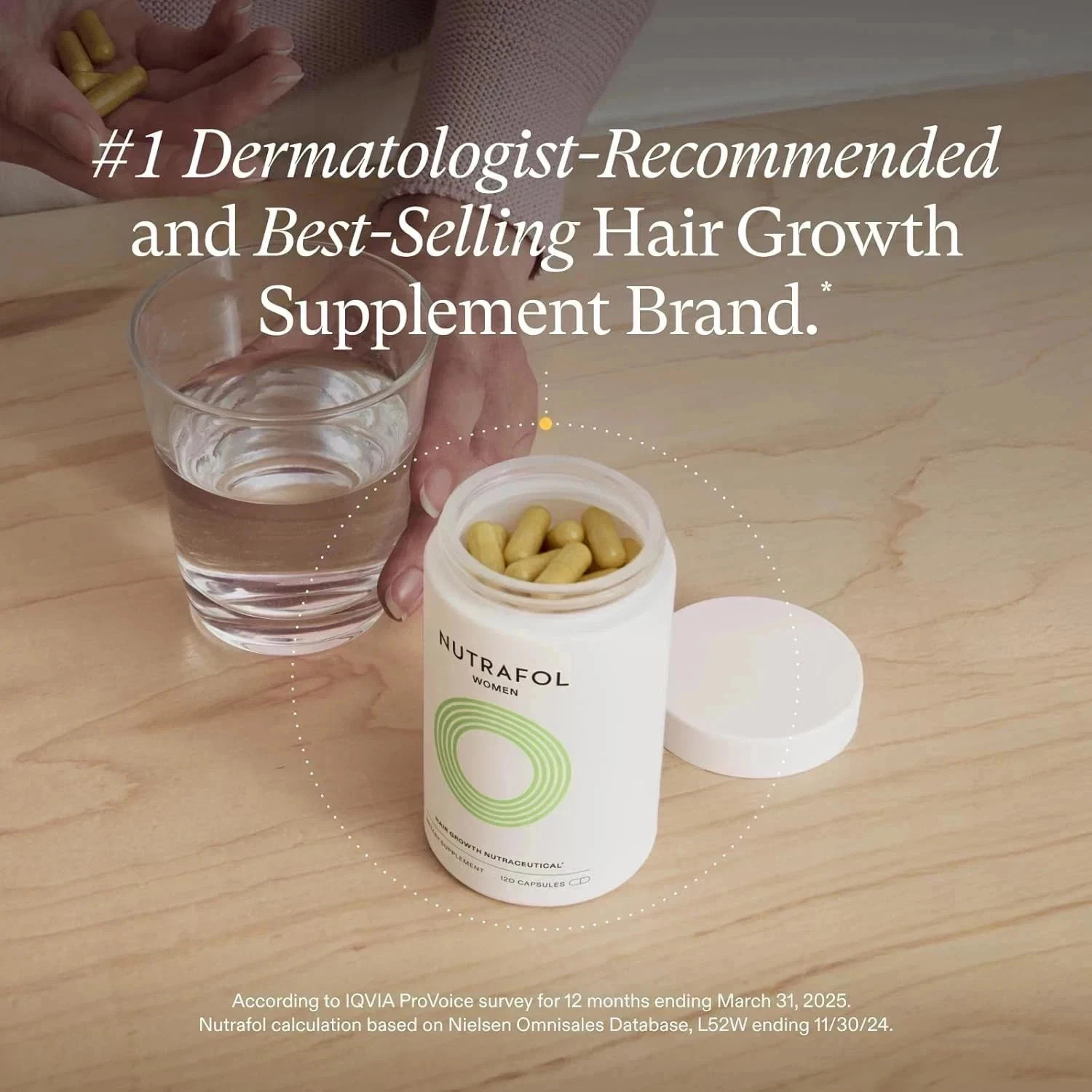 3 Pack (360 Capsules) Women’s Hair Growth Supplement | 3 Month Supply| Exp 2028