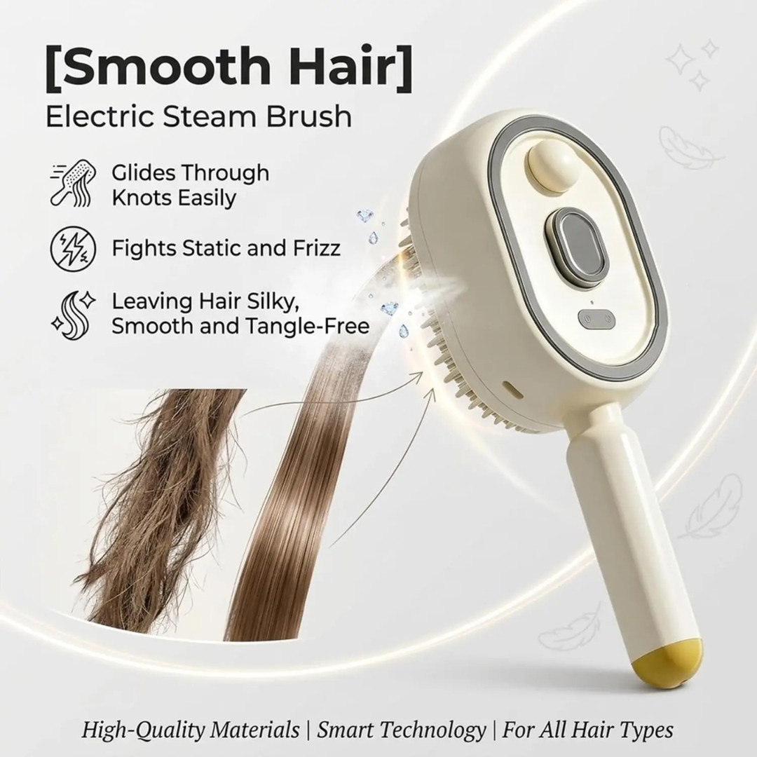 Electric Spray Air Cushion Massage Comb, Rechargeable Mist Hair Brush Easy-Clean