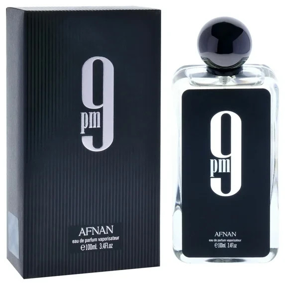 Afnan 9 PM Eau De Parfum Spray, Cologne for Men, 3.4 oz