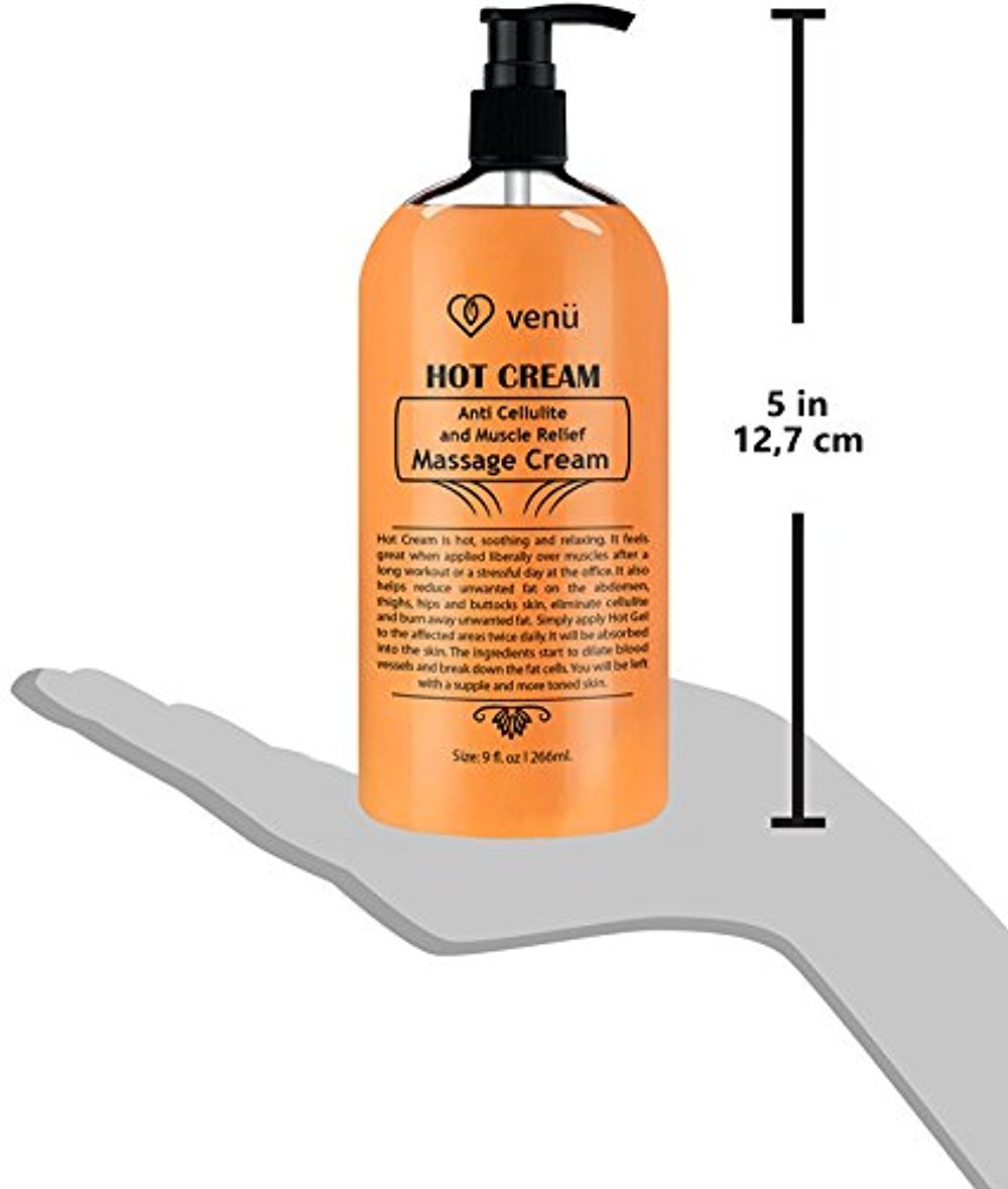 Hot Cream Anti Cellulite & Muscle Relief Gel, Fat burner and pain relief