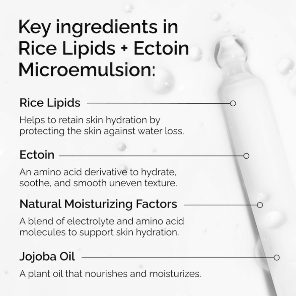 The Ordinary Authentic Rice Lipids + Ectoin Microemulsion Moisturizer 2oz/60ml