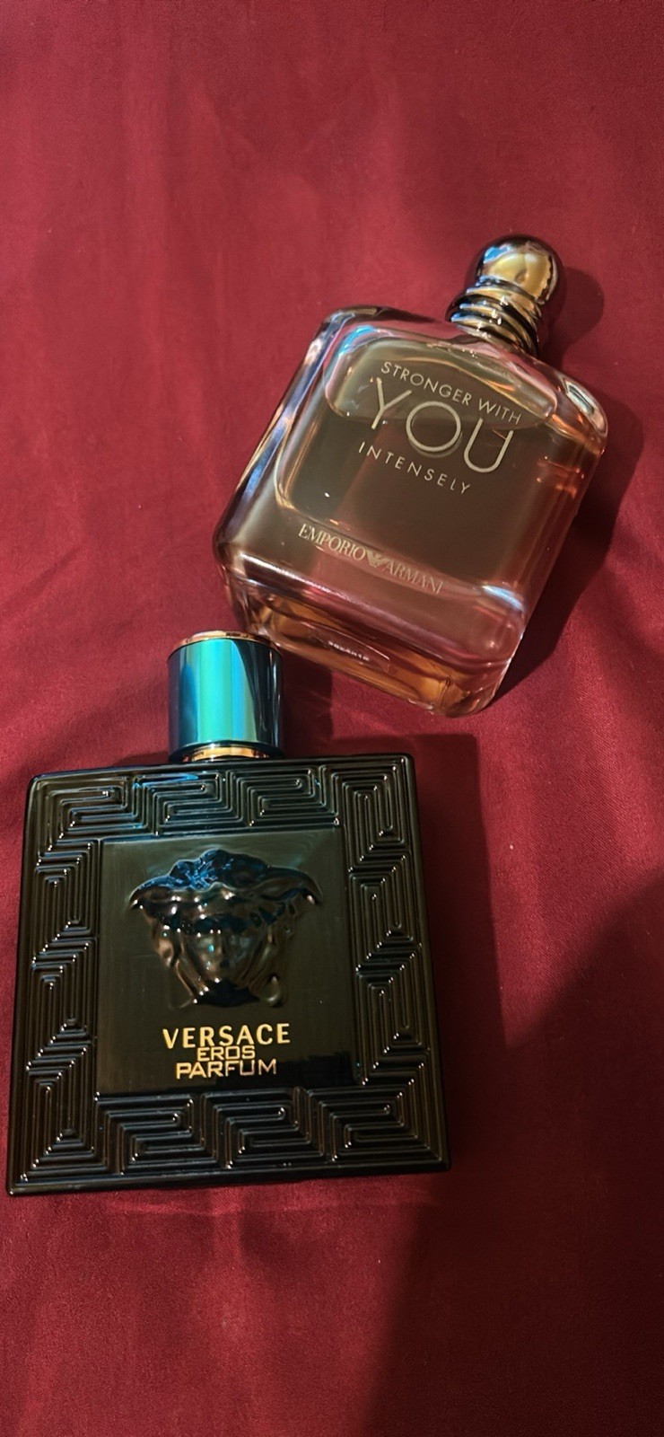 Versace Eros Parfum Spray / Emporio Armani Fragrance 3.4 fl oz Natural Spray 2x
