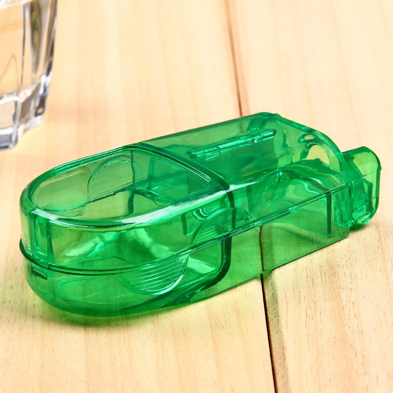 New PILL CUTTER Splitter Half Storage Compartment Box Medicine Tablet Holder