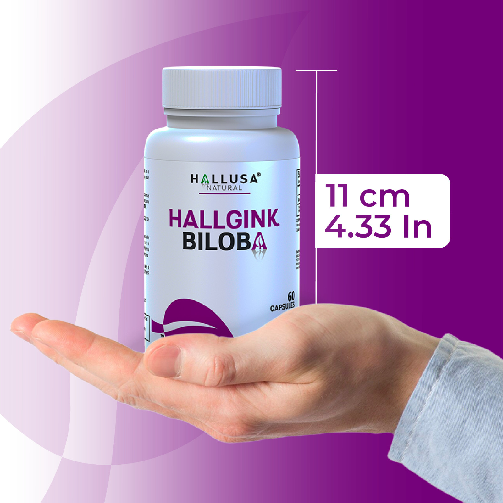 GINKGO BILOBA 120 mg – Brain Boost – Mental Clarity & Focus – 60 Caps