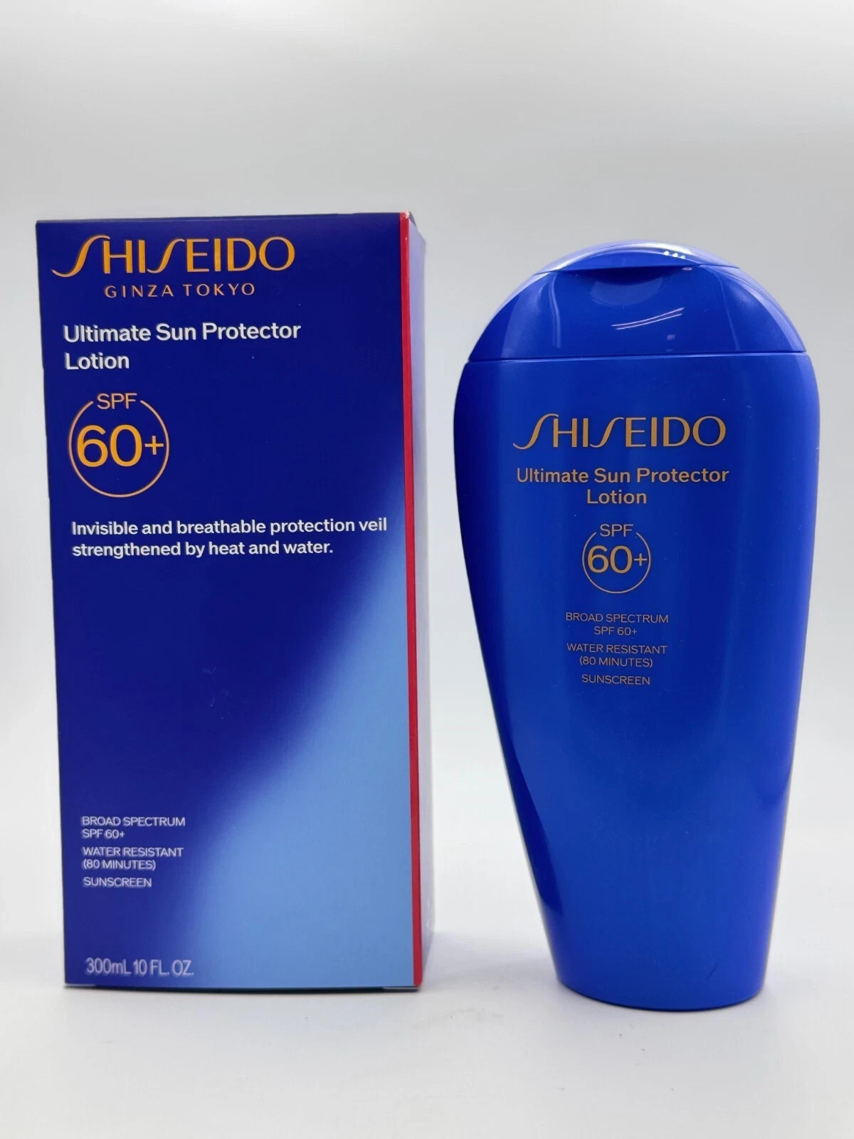Shiseido Ultimate sun Protector Lotion SPF 60+ 10oz /300ml Large size NEW IN BOX
