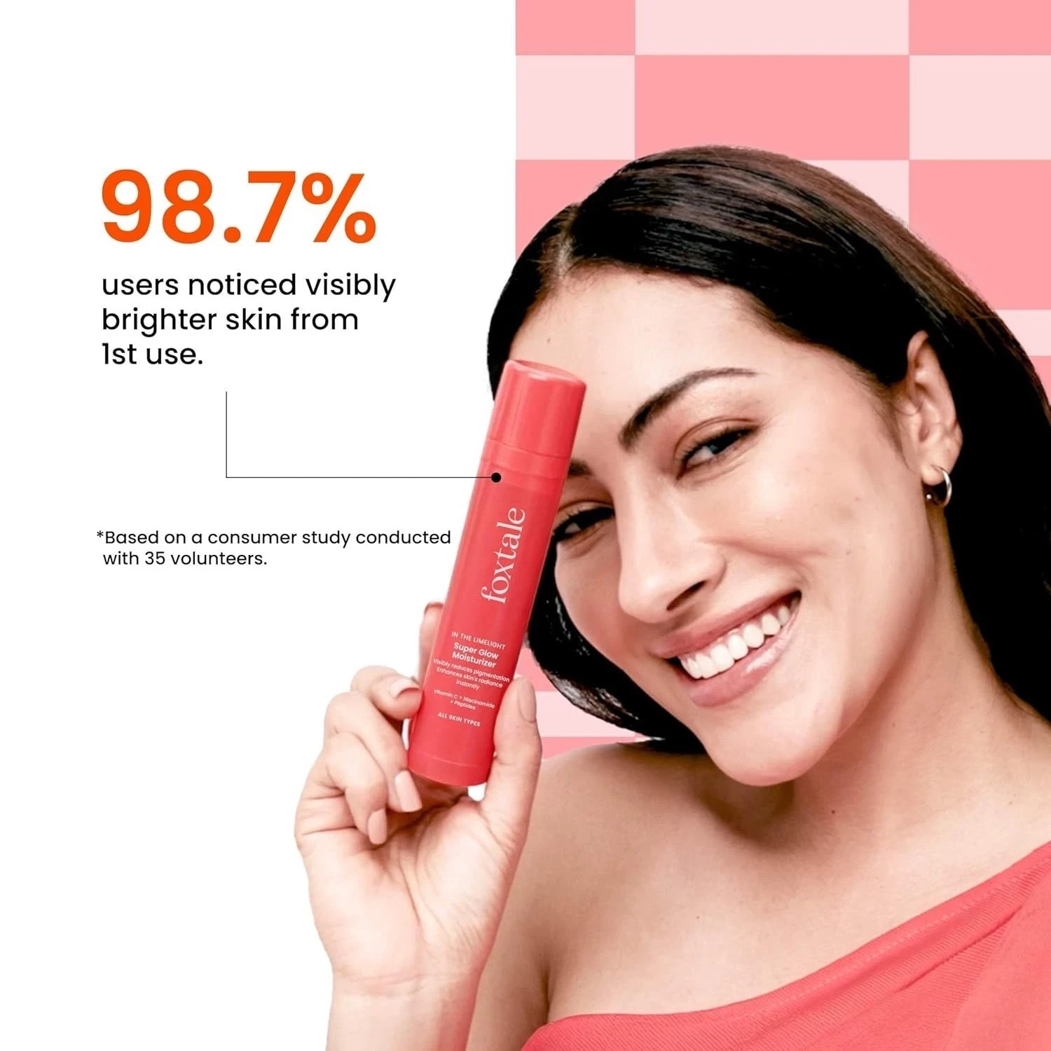 Foxtale Vitamin C Super Glow Moisturizer Reduces Pigmentation For Unisex 50ml