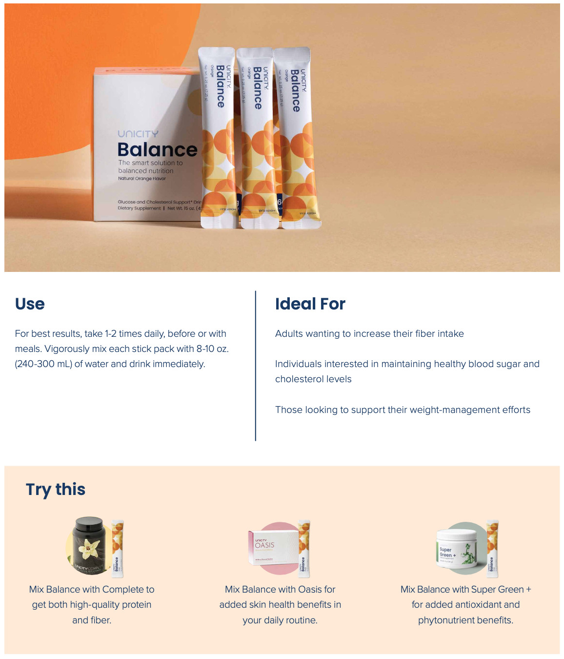 Unicity Balance Orange Box of 30 Sachets – Exp 07/2026