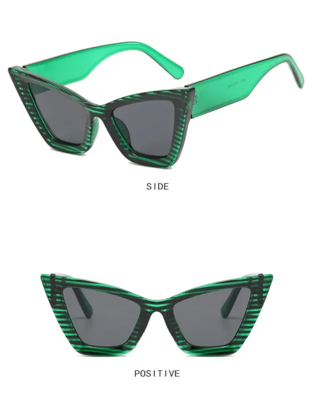 New Large Frame Triangle Cat-eye Sunglasses Europe And The United States Fashion