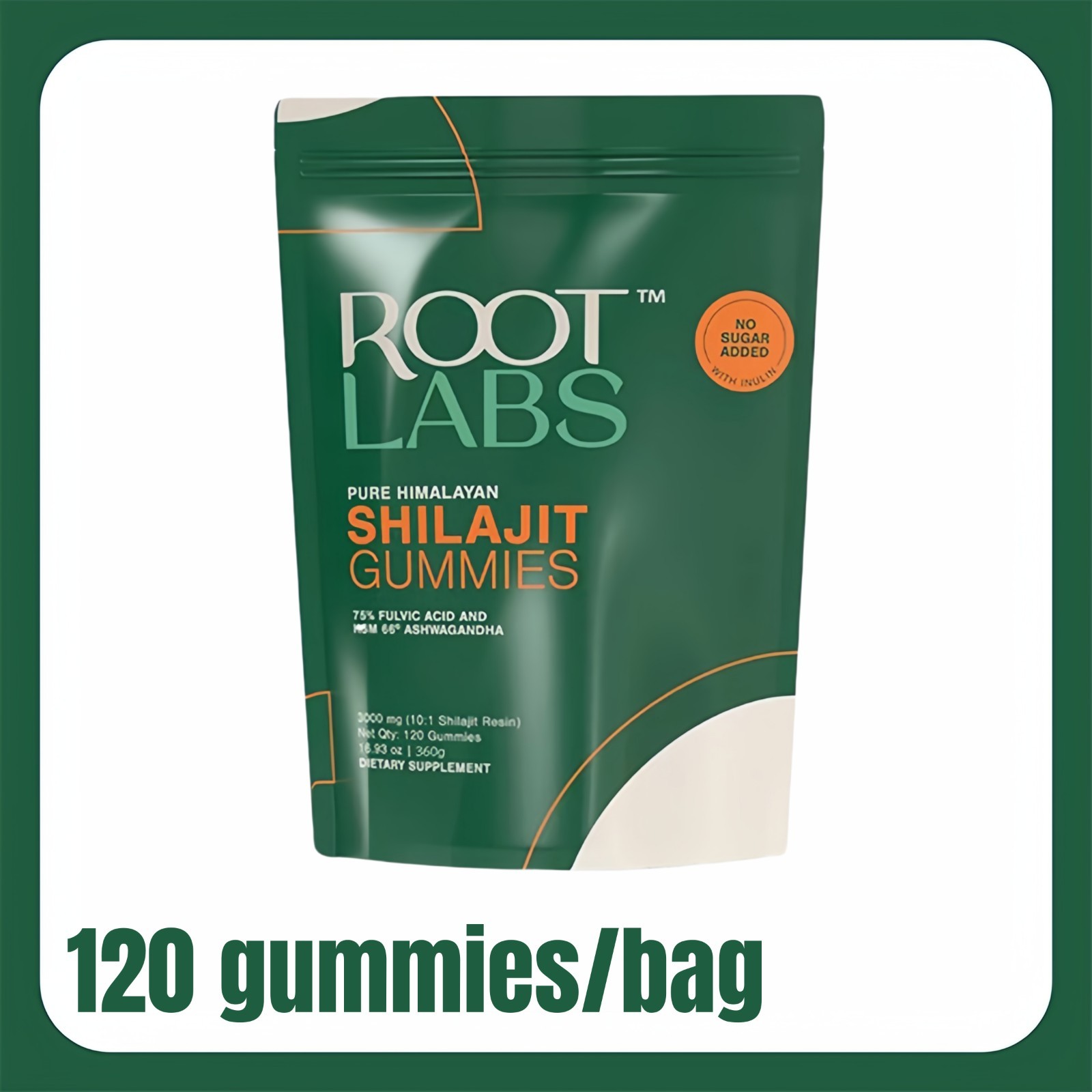 Pure Himalayan Shilajit Gummies KSM 66 Ashwagandha No Sugar 2 Pack 240ct
