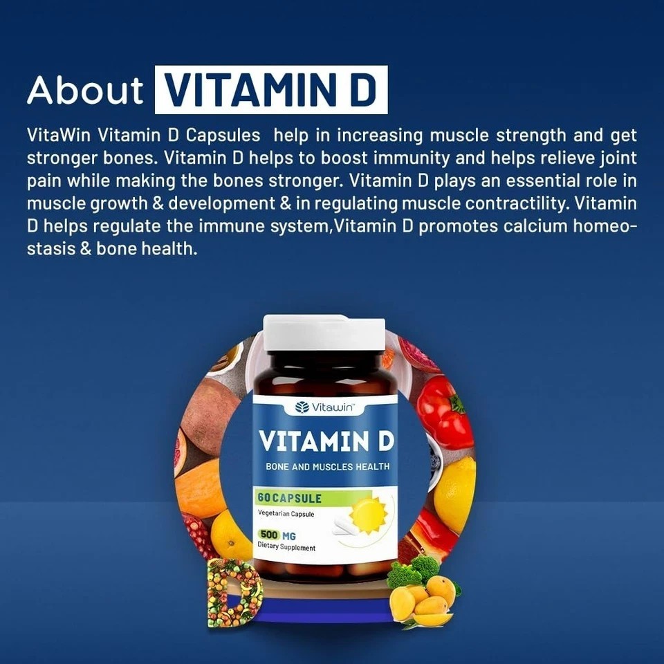 Vitawin Vitamin Supplements Vitamin D For Immunity – 60 Capsule