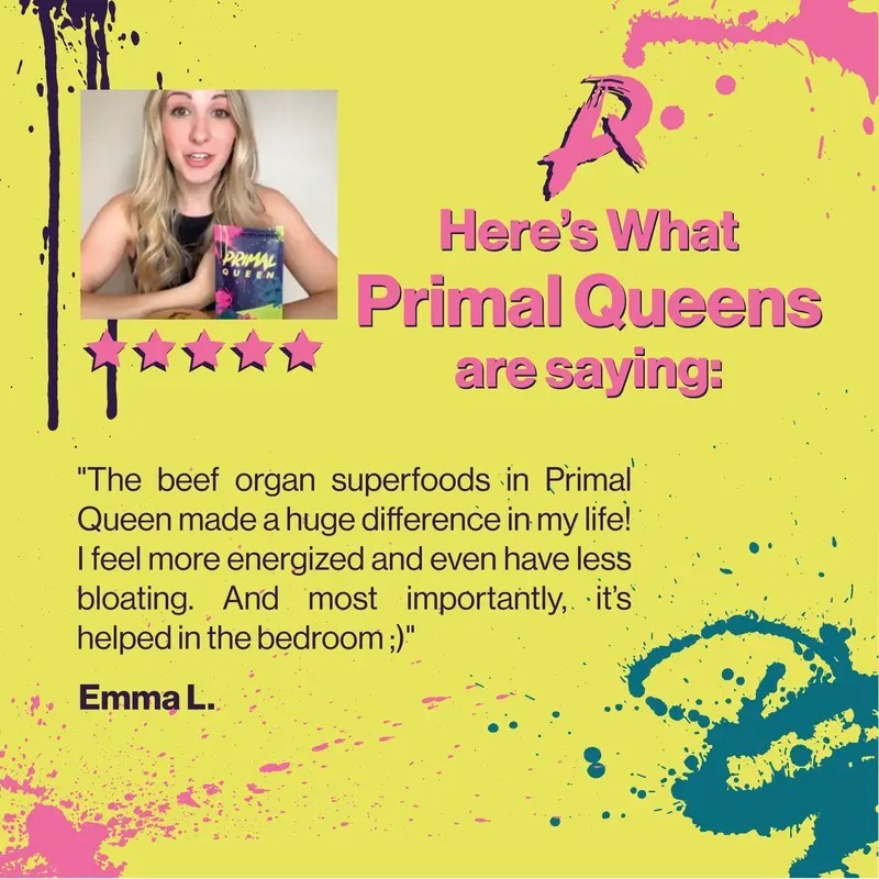 3pcs Primal Queen Supplement for Women 60 CountsBeef Organ – 3 Month Supply