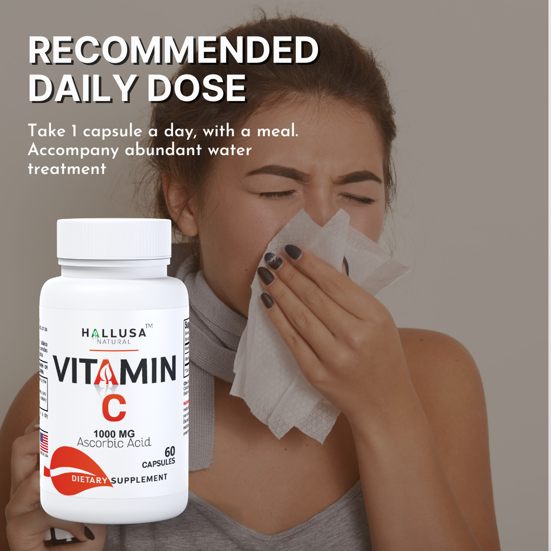 VITAMIN C 1000mg – Powerful Antioxidant – Immune System – Supplement – 60 Cap