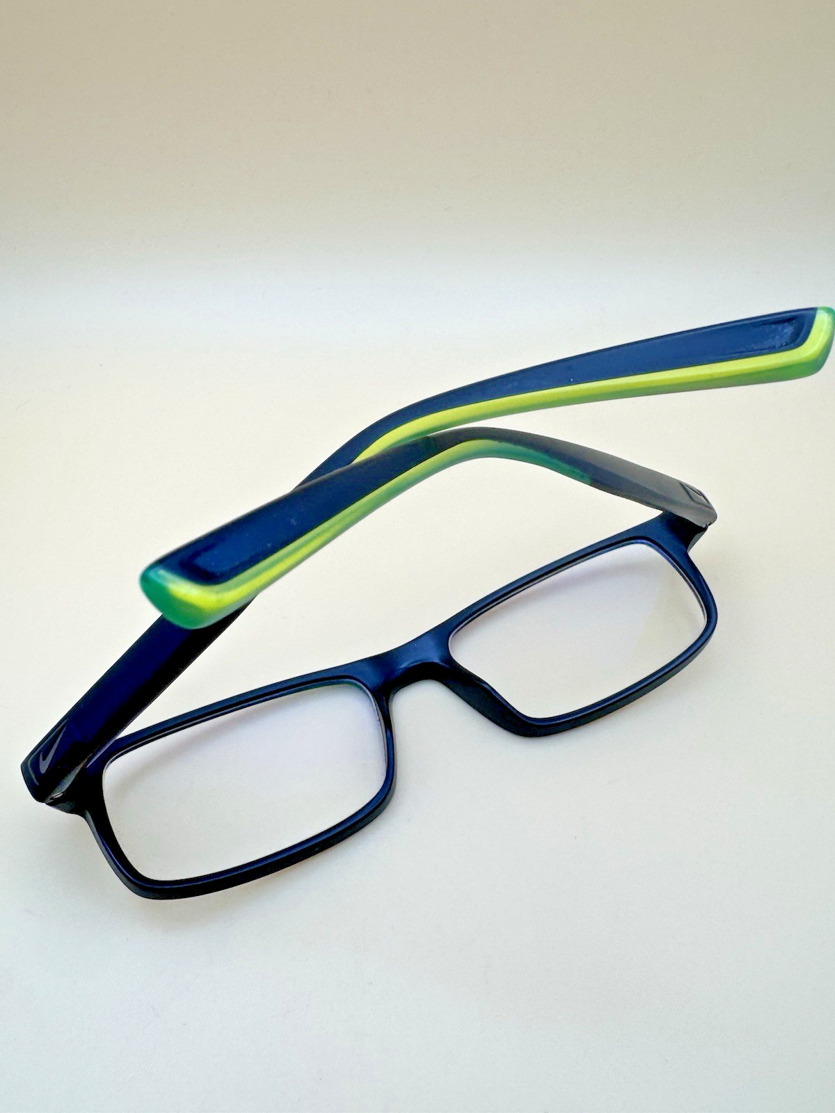 Nike Live Free 7090 010 Matte Black Green Eyeglasses Frames 53-17 140 Men