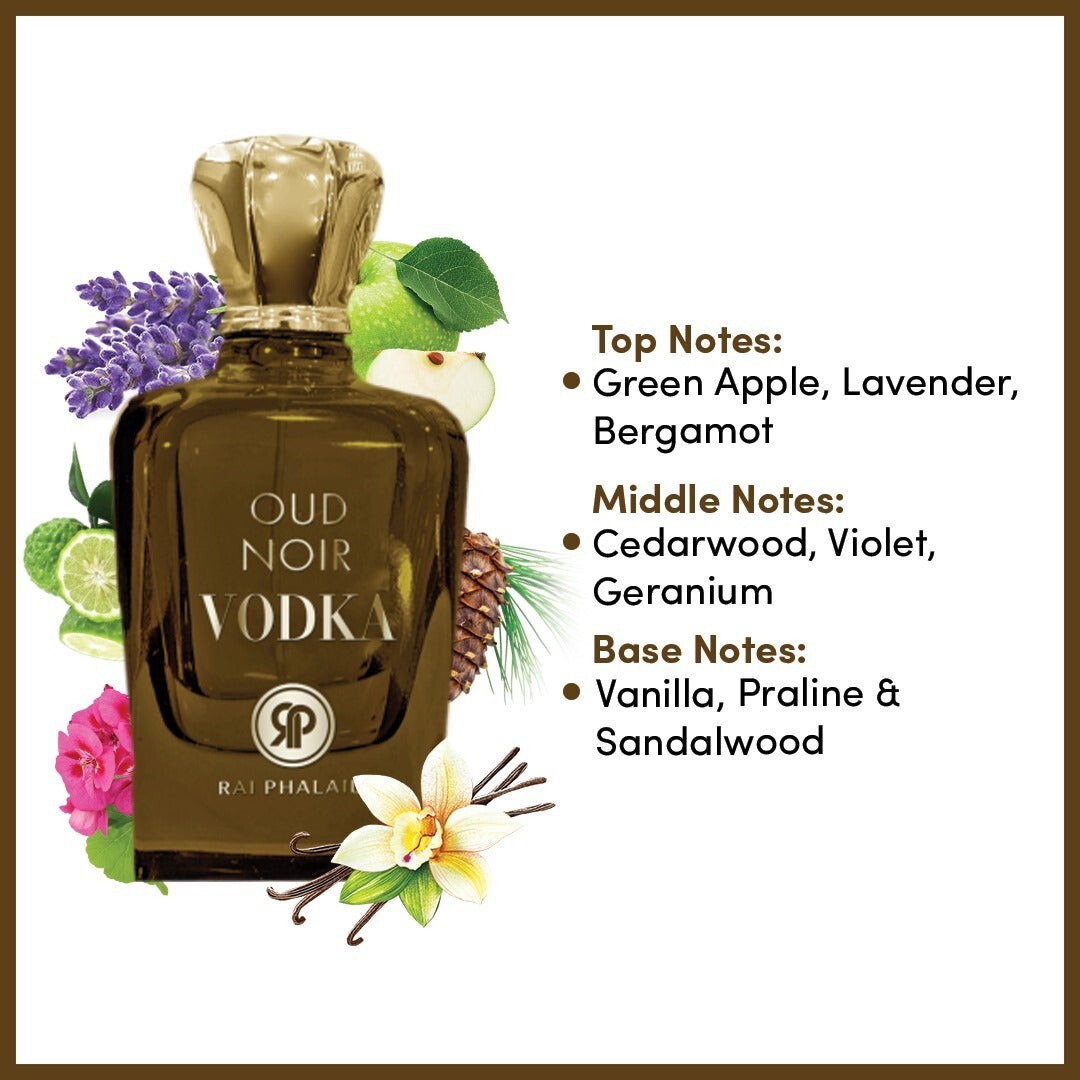 Oud Noir Vodka Eau De Parfum 3.4 oz By RAI PHALAIL