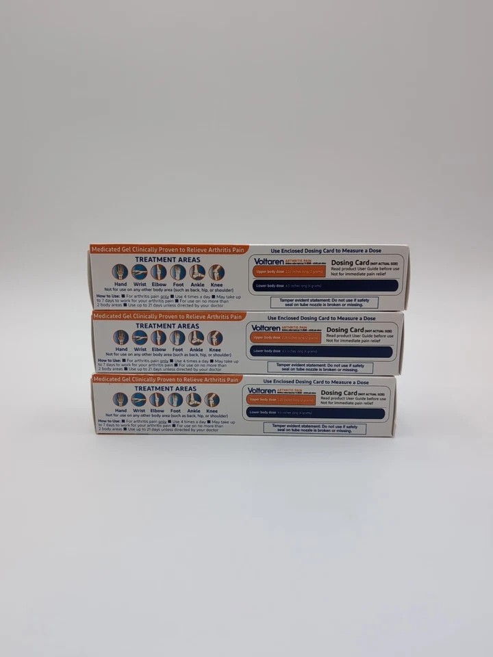 2-4 PCS Voltaren Arthritis Pain Gel 5.29 oz Easy Open Cap Gel Exp09/2027&2028