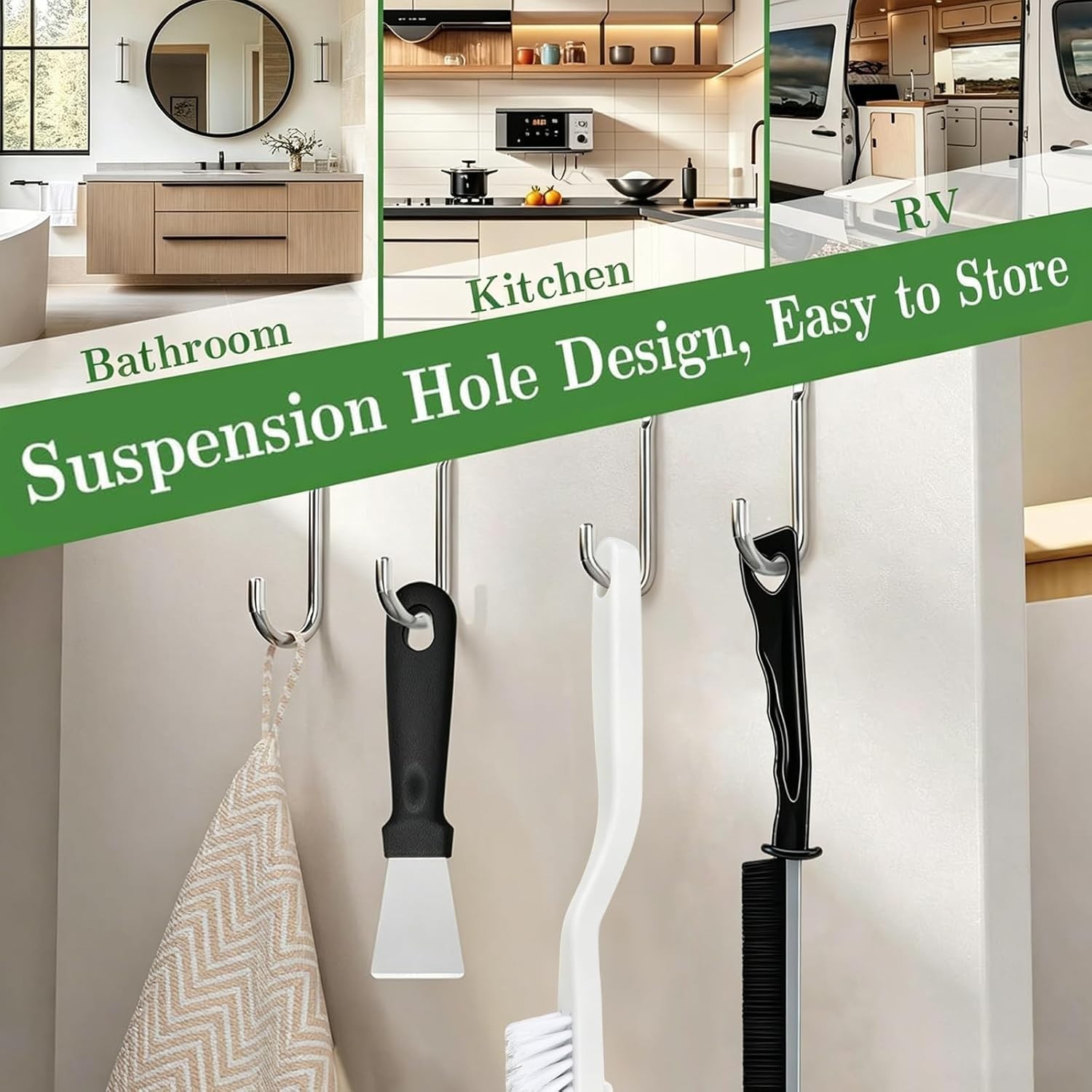15-Piece Multifunctional Crevice Cleaning Brush Set for Home & Bathroom
