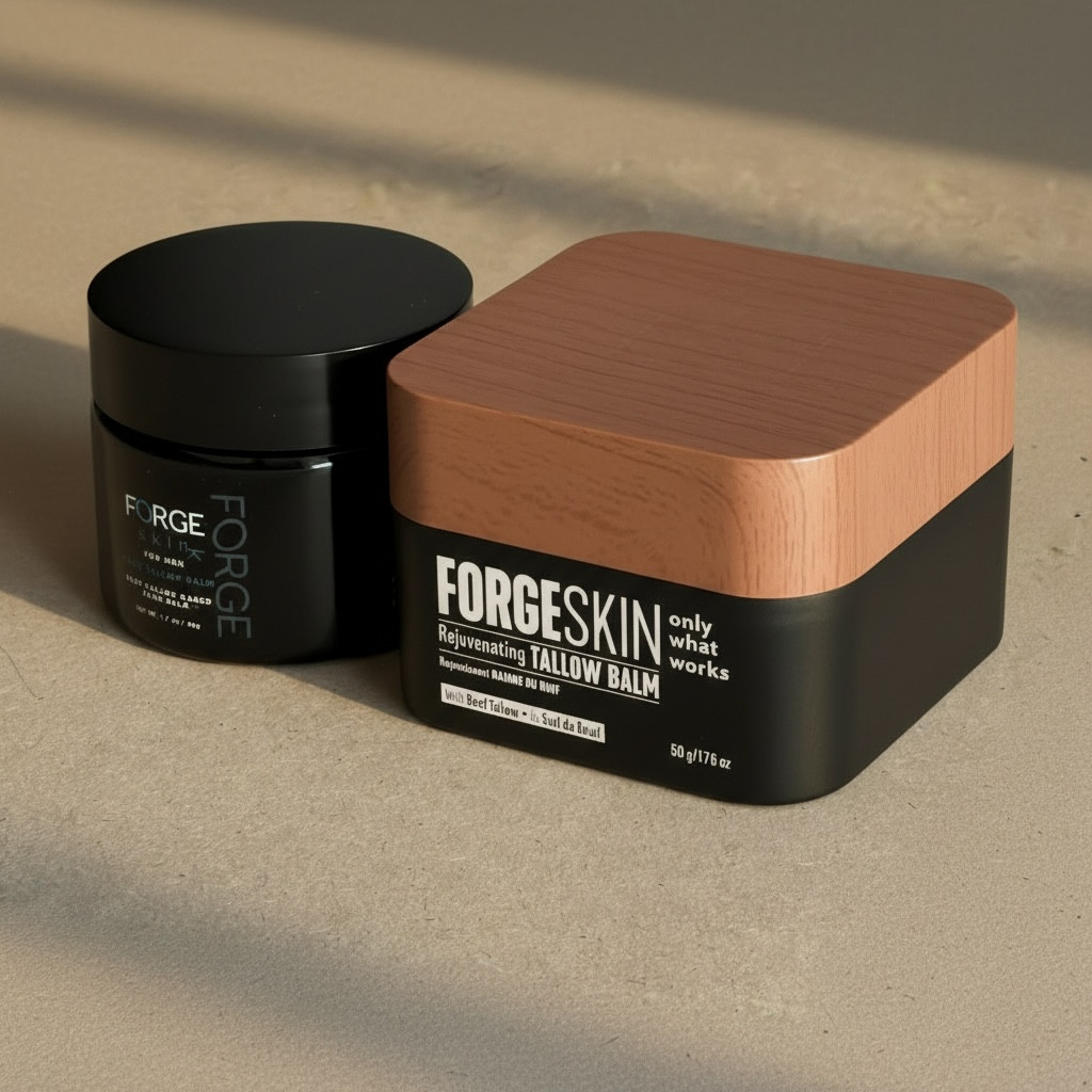 FORGE SKIN Men Face Tallow Balm 50g Beef Tallow Hydrating Cream (New Formula)