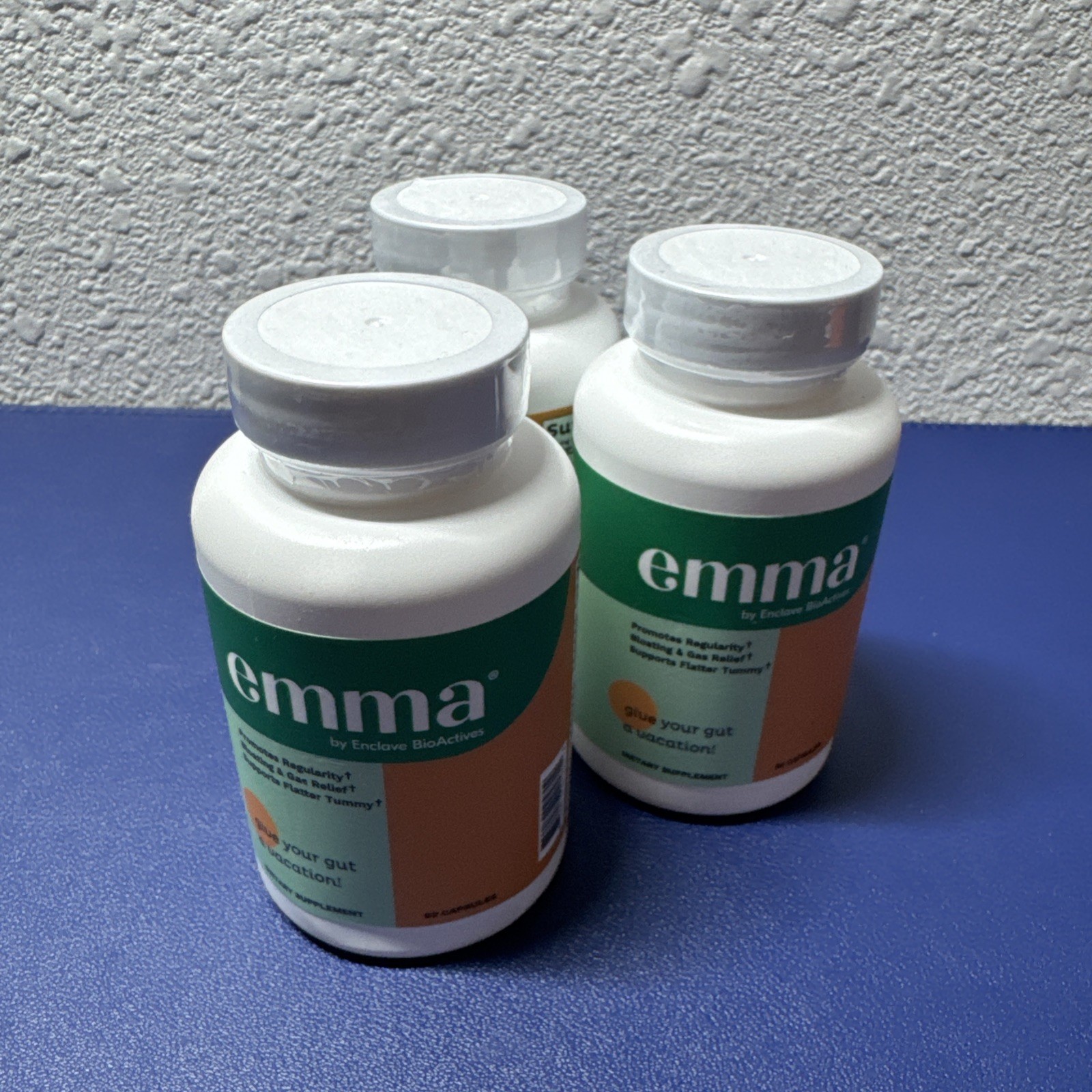 3 Pack Emma Gut Health Supplement 180 Capsules for Bloating Relief & Leaky Gut