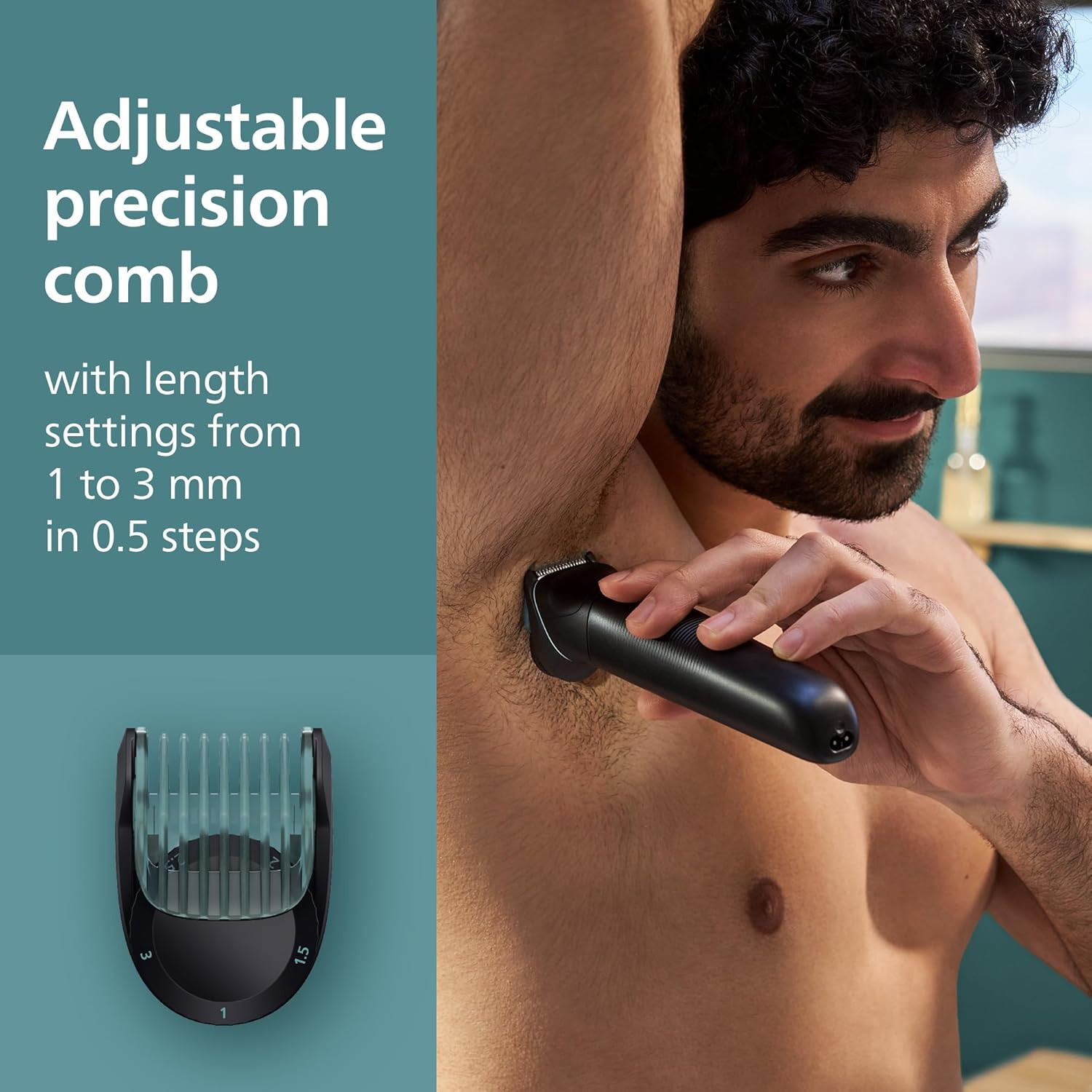 Philips Body Groomer 5000 Series, Intimate Hair Shaver & Trimmer for Men with I