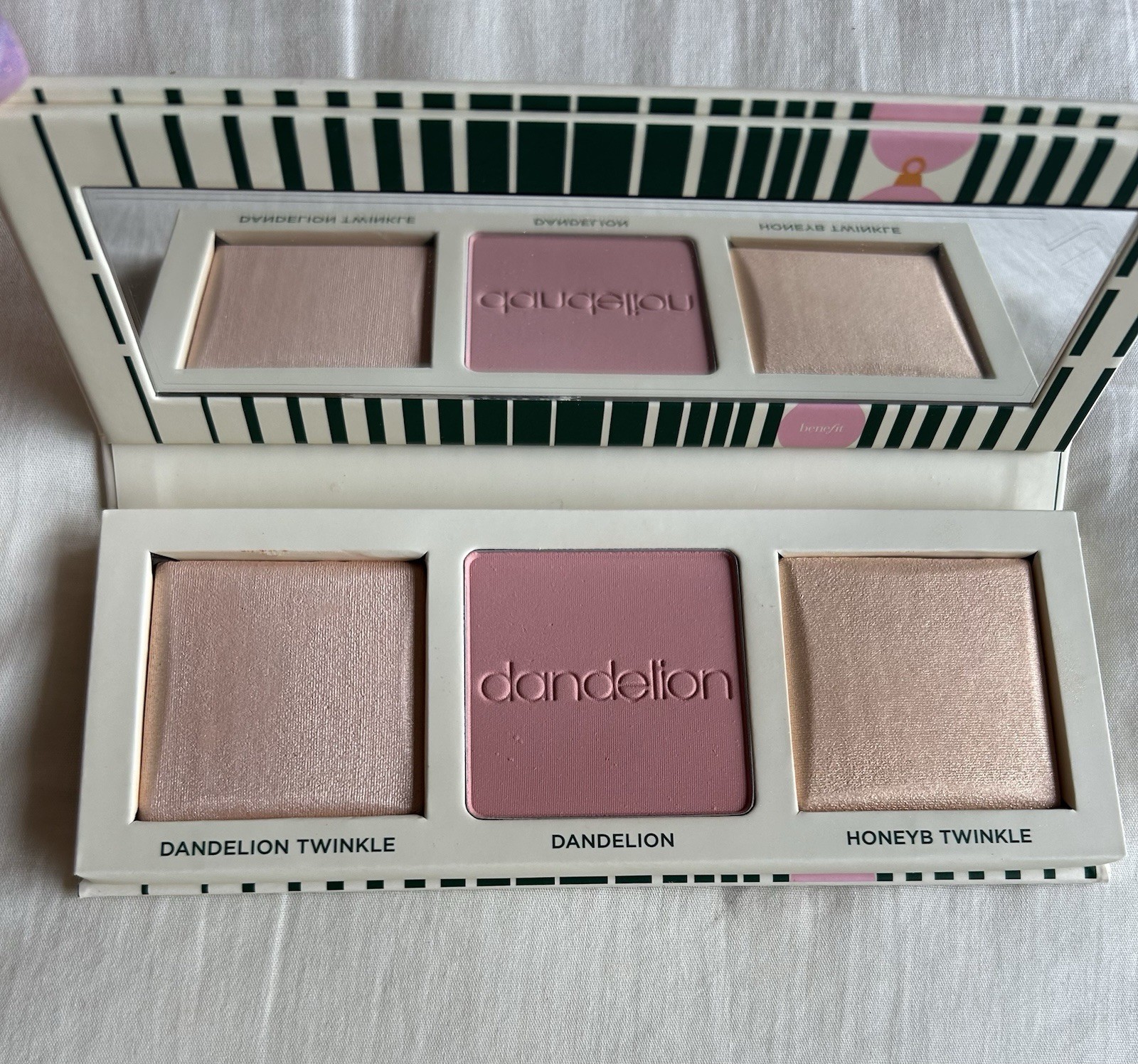 Benefit Cosmetics Twinkle N Jingle Full Size Blush & Highlighter Palette NIB