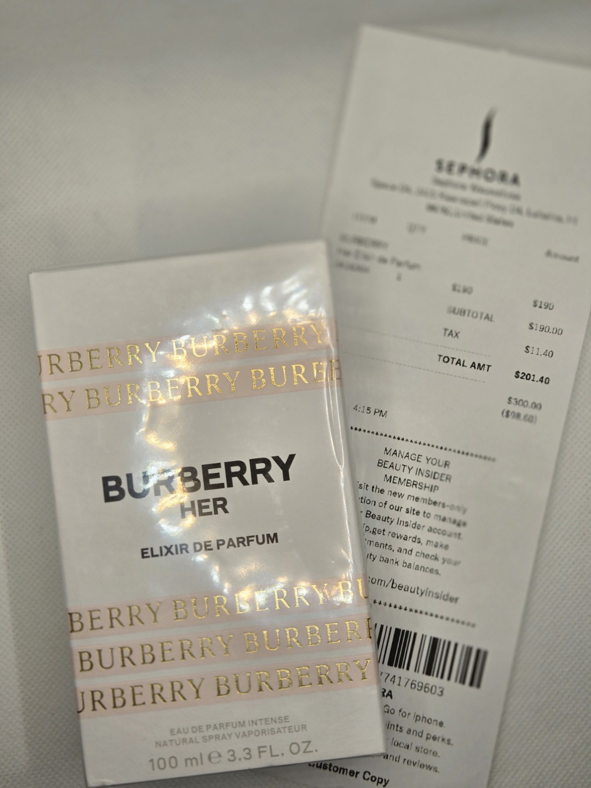 Burberry Her Elixir de Parfum Eau de Parfum Intense Spray 100ml 3.3 FL OZ