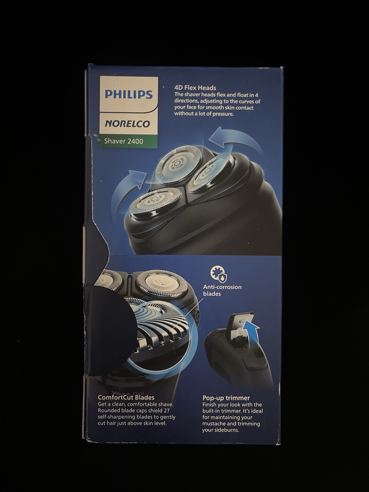 Philips Norelco Men’s Wet Dry Electric Shaver Open Box New