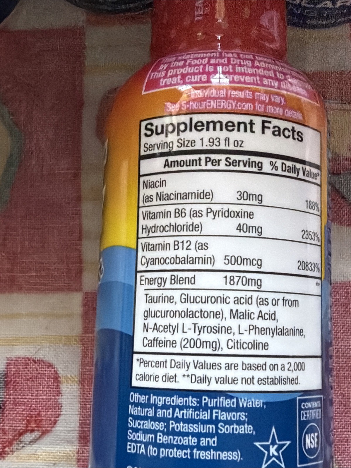 5 hour energy Shot Regular Strength 1.93oz Berry Exp 09/26 No Boxes 20 Bottles