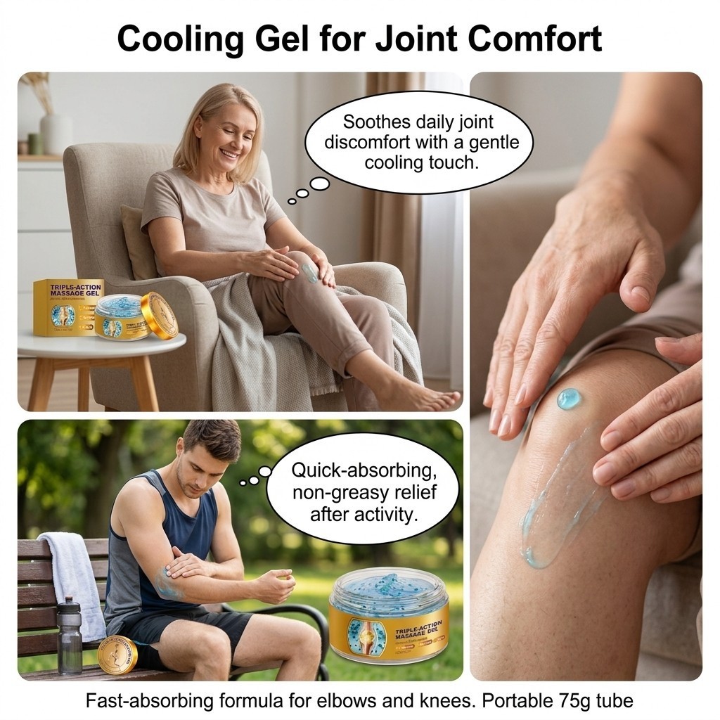 Triple Action Massage Gel Fast Absorbing Triple-Action Body Gel for Muscle&Joint